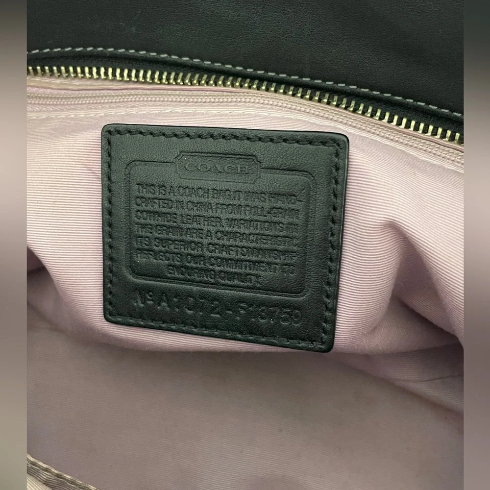 Coach Black Soft Leather Vintage Bag